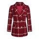 Red  Christmas Scottish Plaid Jacket