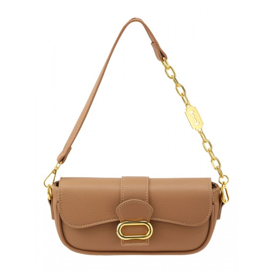 Solid Color Chain Flap Shoulder Bags