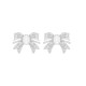  Bowknot Rehinestone Stud Earrings